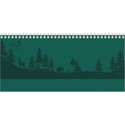 Alpha Tisch-Querkalender Nature Line Forest 2027: Wochenkalender 29,7x13,5 cm mit 1 Woche auf 2 Seiten, Notizbereich & Stundeneinteilung 8-21 Uhr, umweltfreundlicher Bürokalender für Arbeit Alpha Tisch-Querkalender Nature Line Forest 2027: Wochenkalender 29,7x13,5 cm mit 1 Woche auf 2 Seiten, Notizbereich & Stundeneinteilung 8-21 Uhr, umweltfreundlicher Bürokalender für Arbeit