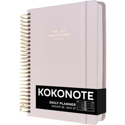 Kokonote Agenda Giornaliera 2026 2027 Soft Lilac Diario Scuola 2026 2027 per Università e Scuola Superiore Daily Planner con Copertina Rigida, Segnalibri, Stickers e Anelli Rinforzati (18x21,5cm) Kokonote Agenda Giornaliera 2026 2027 Soft Lilac Diario Scuola 2026 2027 per Università e Scuola Superiore Daily Planner con Copertina Rigida, Segnalibri, Stickers e Anelli Rinforzati (18x21,5cm)