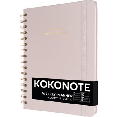 Kokonote Agenda Settimanale 2026 2027 Soft Lilac Diario Scoula 2026-2027 per Università e Scuola Superiore Weekly Planner con Copertina Rigida, Segnalibri e Stickers (17x21,5 cm) Kokonote Agenda Settimanale 2026 2027 Soft Lilac Diario Scoula 2026-2027 per Università e Scuola Superiore Weekly Planner con Copertina Rigida, Segnalibri e Stickers (17x21,5 cm)