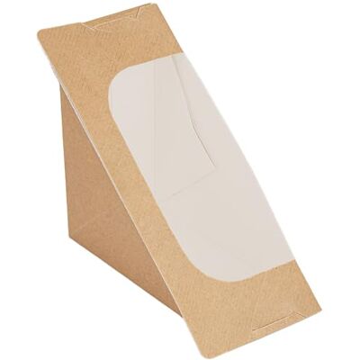 Garcia de Pou 50 pezzi Scatole sandwich triangolari doppie + finestra autoadesiva 'Thepack' 220 G/M2 + Opp 12,4 x 12,4 x 7,5 cm naturale cartone ondulato Nano-Micro Garcia de Pou 50 pezzi Scatole sandwich triangolari doppie + finestra autoadesiva 'Thepack' 220 G/M2 + Opp 12,4 x 12,4 x 7,5 cm naturale cartone ondulato Nano-Micro