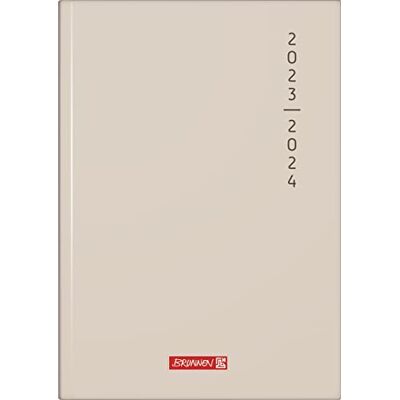 BRUNNEN Calendario scolastico 2023/2024, 1 pagina = 1 giorno, formato A5, colore crema BRUNNEN Calendario scolastico 2023/2024, 1 pagina = 1 giorno, formato A5, colore crema