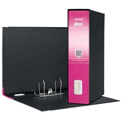 Rexel Dox 2 Raccoglitore a Leva Formato Protocollo D8, A4, Fucsia, Confezione da 6 Pezzi Rexel Dox 2 Raccoglitore a Leva Formato Protocollo D8, A4, Fucsia, Confezione da 6 Pezzi