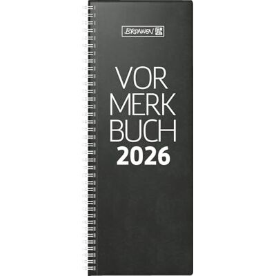 BRUNNEN Libro precedente mod. 784 2026 108 × 297 mm plastica nero BRUNNEN Libro precedente mod. 784 2026 108 × 297 mm plastica nero