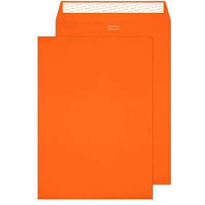Blake Colour 324 x 229 mm 120 g/m2 Tasca Stacca e sigilla (P) Arancione zucca, Confezione da 500 Blake Colour 324 x 229 mm 120 g/m2 Tasca Stacca e sigilla (P) Arancione zucca, Confezione da 500