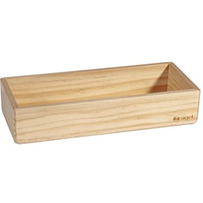 Sigel Vaschetta portapenne, beige, 17,5 x 4 cm, legno massello pino, magneti integrati, per alle whitebord e alle lavagne magnetiche di vetro Sigel Vaschetta portapenne, beige, 17,5 x 4 cm, legno massello pino, magneti integrati, per alle whitebord e alle lavagne magnetiche di vetro
