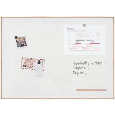 Bi-Office Lavagna magnetica Inversa, superficie in acciaio laccata a secco, cornice in legno di pino, 106 x 75 cm Bi-Office Lavagna magnetica Inversa, superficie in acciaio laccata a secco, cornice in legno di pino, 106 x 75 cm
