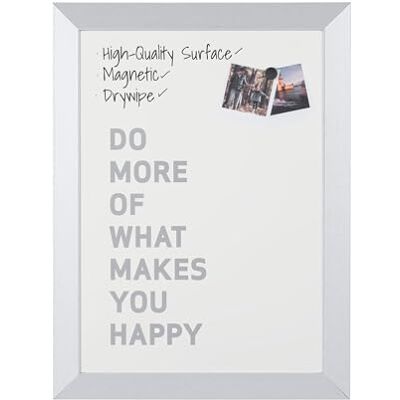 Bi-Office , Lavagna Kamashi, Magnetica Cancellabile a Secco, Cornice Argento MDF, 45x60cm Bi-Office , Lavagna Kamashi, Magnetica Cancellabile a Secco, Cornice Argento MDF, 45x60cm