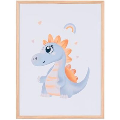Bi-Office Lavagna Magnetica Dino Ragazza, 600 x 450 mm, Superficie in Acciaio Laccato Stampato, Telaio in Pino Bi-Office Lavagna Magnetica Dino Ragazza, 600 x 450 mm, Superficie in Acciaio Laccato Stampato, Telaio in Pino