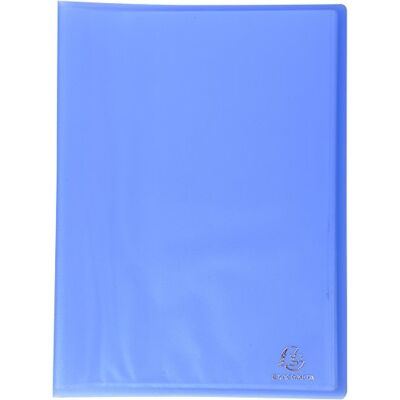 Exacompta Porta documenti, traslucido, 30 buste, 60 vani, blu, set di 4 Exacompta Porta documenti, traslucido, 30 buste, 60 vani, blu, set di 4
