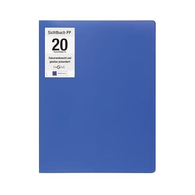 Pagna Portalistino in polipropilene, formato A4, colore: Blu Pagna Portalistino in polipropilene, formato A4, colore: Blu