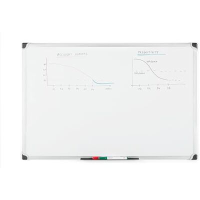 Bi-Office 152671 lavagna con marco di alluminio 90 x 120 cm, bianco Bi-Office 152671 lavagna con marco di alluminio 90 x 120 cm, bianco