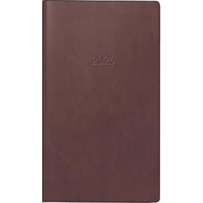 BRUNNEN Agenda tascabile mod. 750 2026 A6 ecopelle bordeaux BRUNNEN Agenda tascabile mod. 750 2026 A6 ecopelle bordeaux