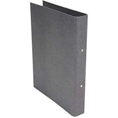 Bigso Box of Sweden Raccoglitore ad anelli con 2 anelli – Cartella sottile in fibra e carta effetto lino – Raccoglitore ad anelli per documenti, buste trasparenti o divisori – grigio Bigso Box of Sweden Raccoglitore ad anelli con 2 anelli – Cartella sottile in fibra e carta effetto lino – Raccoglitore ad anelli per documenti, buste trasparenti o divisori – grigio