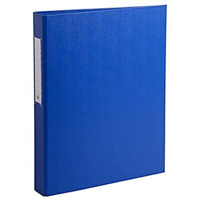 Exacompta Conf. da 10 Raccoglitori Foderati Polipropilene 2 Anelli Tondi 25 mm in Terza di Copertina Dorso 40 mm F.to Esterno 25.5x32 cm per A4 Colore Blu Exacompta Conf. da 10 Raccoglitori Foderati Polipropilene 2 Anelli Tondi 25 mm in Terza di Copertina Dorso 40 mm F.to Esterno 25.5x32 cm per A4 Colore Blu