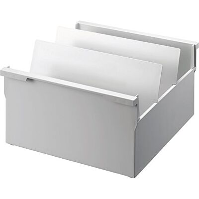 Helit Trogolo a schedario, formato A4 orizzontale, grigio chiaro Helit Trogolo a schedario, formato A4 orizzontale, grigio chiaro