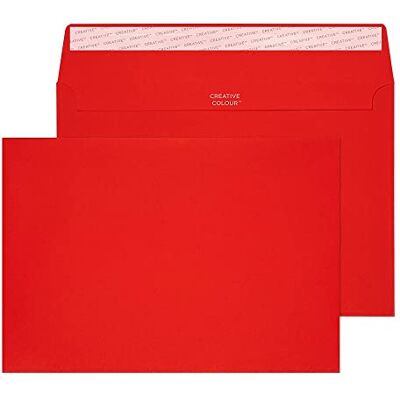 Blake Colour 162 x 229 mm 120 g/m2 Portafoglio Stacca e sigilla () Rosso cassetta postale, Confezione da 500 Blake Colour 162 x 229 mm 120 g/m2 Portafoglio Stacca e sigilla () Rosso cassetta postale, Confezione da 500