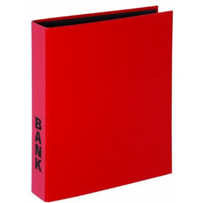 Pagna Raccoglitore Bank, formato A4, meccanismo a 2 anelli, carta laminata, colore: rosso Pagna Raccoglitore Bank, formato A4, meccanismo a 2 anelli, carta laminata, colore: rosso