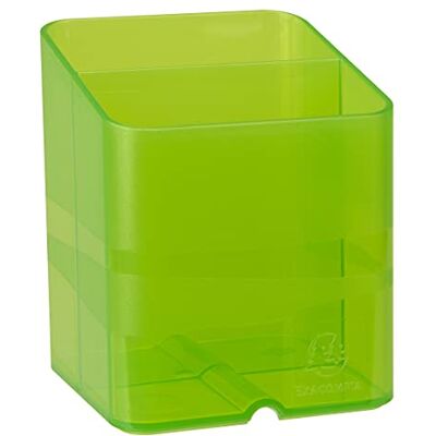 Exacompta Cod. Confezione da 10 Portapenne per scrivania Pen-Cube Chromaline 2 scomparti di dimensioni ed altezze diverse Dimensioni (PxLxA): 7,4x7,4x9,3 cm Verde anice traslucido Exacompta Cod. Confezione da 10 Portapenne per scrivania Pen-Cube Chromaline 2 scomparti di dimensioni ed altezze diverse Dimensioni (PxLxA): 7,4x7,4x9,3 cm Verde anice traslucido