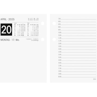 BRUNNEN Calendario (2025), 2 pagine = 1 giorno, 80 × 108 mm BRUNNEN Calendario (2025), 2 pagine = 1 giorno, 80 × 108 mm