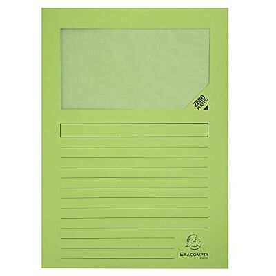 Exacompta Cartelle a L, 22x31 cm, Verde Chiaro, 25 Pezzi Exacompta Cartelle a L, 22x31 cm, Verde Chiaro, 25 Pezzi
