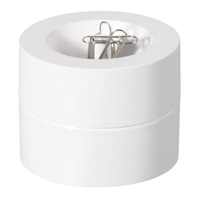 MAUL Dispenser graffette pro bianco magnetico da scrivania Presa rapida delle clip, ordine immediato sul desk, corpo robusto antiurto, ricarica dall’alto, clip incluse MAUL Dispenser graffette pro bianco magnetico da scrivania Presa rapida delle clip, ordine immediato sul desk, corpo robusto antiurto, ricarica dall’alto, clip incluse