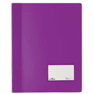 Durable Cartellina ad aghi A4 traslucida, per archiviazione di buste a perforazione universale, viola, confezione da 25 pezzi Durable Cartellina ad aghi A4 traslucida, per archiviazione di buste a perforazione universale, viola, confezione da 25 pezzi