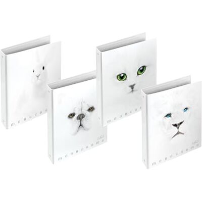 Pigna , Raccoglitore con anelli f.to A4 MONOCROMO WHITE, raccoglitori con anelli, organizzazione Documenti, Formato 27x32 cm., 5 pezzi Pigna , Raccoglitore con anelli f.to A4 MONOCROMO WHITE, raccoglitori con anelli, organizzazione Documenti, Formato 27x32 cm., 5 pezzi