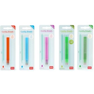 Legami SET DI 10 REFIL PER PENNA GEL LOVELY FRIENDS Arancione-Verde Fluo-Verde-Celeste-Viola Legami SET DI 10 REFIL PER PENNA GEL LOVELY FRIENDS Arancione-Verde Fluo-Verde-Celeste-Viola