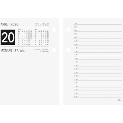 BRUNNEN Calendario 2026 80 x 108 mm BRUNNEN Calendario 2026 80 x 108 mm