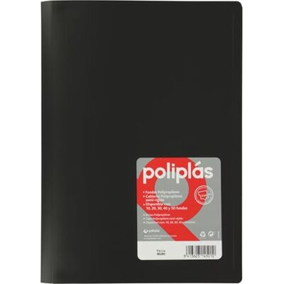 Grafoplás Grafoplas -Cartellina da 30 pezzi, colore: nero Grafoplás Grafoplas -Cartellina da 30 pezzi, colore: nero
