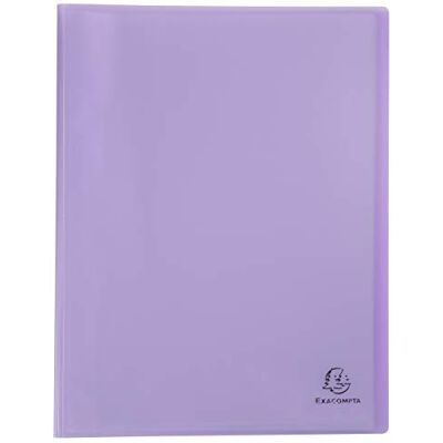 Exacompta Rif. 88475E Confezione da 5 portadocumenti Chromaline Pastel 40 buste in cristallo liscio 80 viste per A4 dim 24 x 32 cm copertina in polipro riciclato traslucido viola Exacompta Rif. 88475E Confezione da 5 portadocumenti Chromaline Pastel 40 buste in cristallo liscio 80 viste per A4 dim 24 x 32 cm copertina in polipro riciclato traslucido viola