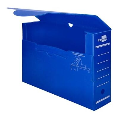 Liderpapel Scatola file definitiva plastica leiderpapel blu 387x275x105 mm Liderpapel Scatola file definitiva plastica leiderpapel blu 387x275x105 mm