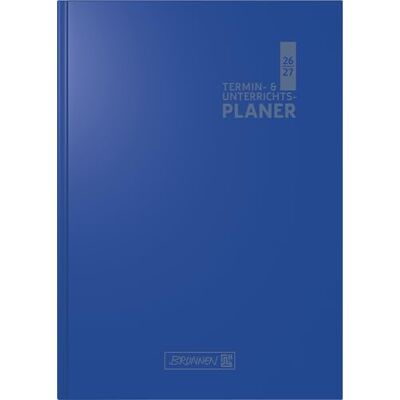 BRUNNEN Termin- & Unterrichtsplaner 2026/2027 A5, Kunststoff, blau BRUNNEN Termin- & Unterrichtsplaner 2026/2027 A5, Kunststoff, blau