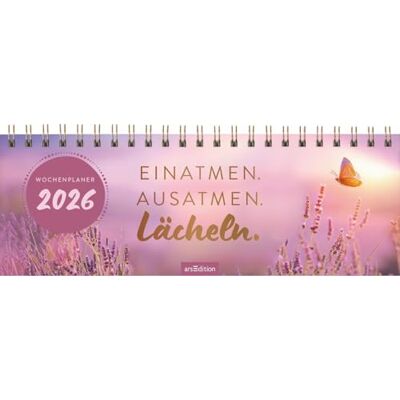 Ars Edition Tischkalender Einatmen. Ausatmen. Lächeln. 2026: Praktischer Terminplaner mit Wochenkalendarium für mehr Achtsamkeit Ars Edition Tischkalender Einatmen. Ausatmen. Lächeln. 2026: Praktischer Terminplaner mit Wochenkalendarium für mehr Achtsamkeit
