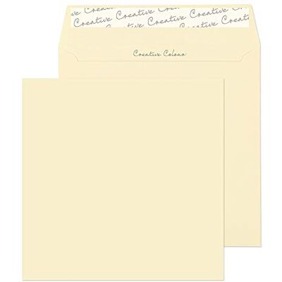 Blake Colour 160 x 160 mm 120 g/m2 Quadrato Stacca e sigilla () Crema densa, Confezione da 500 Blake Colour 160 x 160 mm 120 g/m2 Quadrato Stacca e sigilla () Crema densa, Confezione da 500