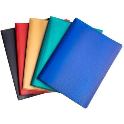 Exacompta Rif. 78540E Cartone da 15 cartelline Opak riciclata, 40 buste a grana 80 viste per formato A4, copertina 4/10° semi opaca, 5 colori assortiti Exacompta Rif. 78540E Cartone da 15 cartelline Opak riciclata, 40 buste a grana 80 viste per formato A4, copertina 4/10° semi opaca, 5 colori assortiti