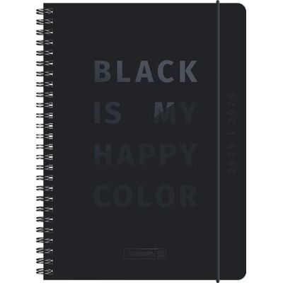 BRUNNEN Agenda scolastica (2025/2026) "Black", 2 pagine = 1 settimana, A5, 208 pagine, copertina in carta, nero BRUNNEN Agenda scolastica (2025/2026) "Black", 2 pagine = 1 settimana, A5, 208 pagine, copertina in carta, nero
