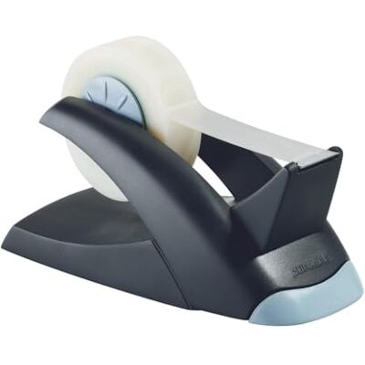 Durable Dispenser per nastro adesivo Vegas, stabile, per nastri lunghi fino a 33 m e larghi 19 mm, con nastro, nero Durable Dispenser per nastro adesivo Vegas, stabile, per nastri lunghi fino a 33 m e larghi 19 mm, con nastro, nero