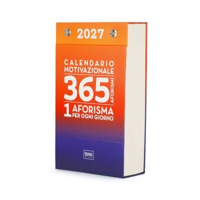 Legami Calendario da Tavolo Giornaliero 2027, 12 Mesi, 365 Aforismi, 1 Frase diversa ogni Giorno, Fogli perforati staccabili, Copertina in Cartoncino rigido che diventa Supporto, 10 x 17 cm Legami Calendario da Tavolo Giornaliero 2027, 12 Mesi, 365 Aforismi, 1 Frase diversa ogni Giorno, Fogli perforati staccabili, Copertina in Cartoncino rigido che diventa Supporto, 10 x 17 cm