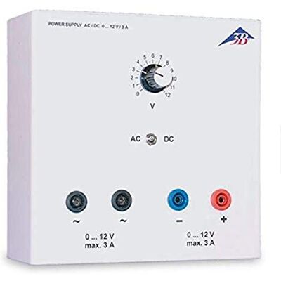 3B Scientific Alimentatore Ca/Cc, 0 – 12 V, 3 a 3B Scientific Alimentatore Ca/Cc, 0 – 12 V, 3 a