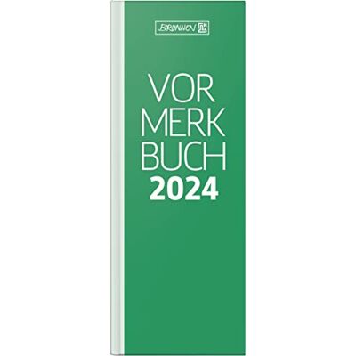 BRUNNEN Calendario giornaliero modello 785 2024 1 pagina = 1 giorno dimensione foglio 10,8 x 29,7 cm, verde BRUNNEN Calendario giornaliero modello 785 2024 1 pagina = 1 giorno dimensione foglio 10,8 x 29,7 cm, verde