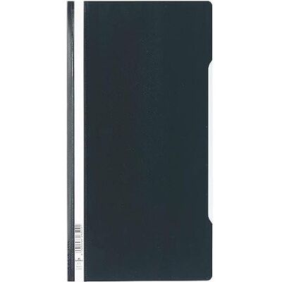 Durable Cartellina ad aghi Clear View, f.to A4+, fronte trasparente e retro colorato, etichetta longitudinale, nero, conf. da 50 pezzi Durable Cartellina ad aghi Clear View, f.to A4+, fronte trasparente e retro colorato, etichetta longitudinale, nero, conf. da 50 pezzi