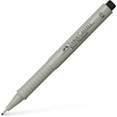 Faber-Castell 166899 Penna a inchiostro Ecco Pigment 0,8 mm, nero Faber-Castell 166899 Penna a inchiostro Ecco Pigment 0,8 mm, nero