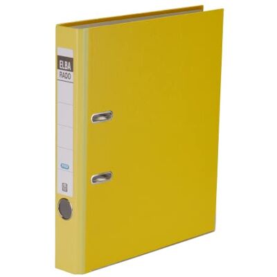 Elba Raccoglitore in plastica Rdo brillante, 20 pezzi, 5 cm, formato DIN A4, giallo Elba Raccoglitore in plastica Rdo brillante, 20 pezzi, 5 cm, formato DIN A4, giallo