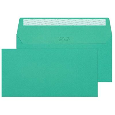 Blake Colour 114 x 229 mm 120 g/m2 Portafoglio Stacca e sigilla () Verde petrolio, Confezione da 500 Blake Colour 114 x 229 mm 120 g/m2 Portafoglio Stacca e sigilla () Verde petrolio, Confezione da 500