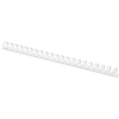 Q-Connect Dorsi a spirale in PVC per rilegatura A4-21 anelli 18 mm fino a 150 ff bianco conf. 50 pz Q-Connect Dorsi a spirale in PVC per rilegatura A4-21 anelli 18 mm fino a 150 ff bianco conf. 50 pz