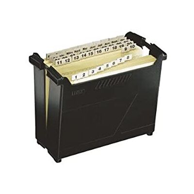 Leitz Hängeregistratur-Box Termin-Set, schwarz Leitz Hängeregistratur-Box Termin-Set, schwarz