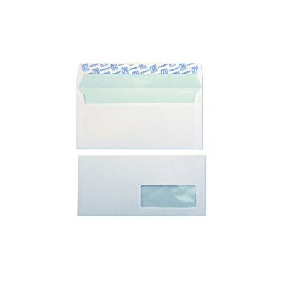 Blasetti 500pz Buste Lettera c/Finestra e chiusura strip autoadesiva 11x23cm 148 Blasetti 500pz Buste Lettera c/Finestra e chiusura strip autoadesiva 11x23cm 148