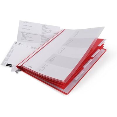 Durable 255506 Cartellina gestione risorse umane, foglio indice e etichette, tasca interna, asta di sospensione, azzurro, confezione da 5 pezzi Durable 255506 Cartellina gestione risorse umane, foglio indice e etichette, tasca interna, asta di sospensione, azzurro, confezione da 5 pezzi
