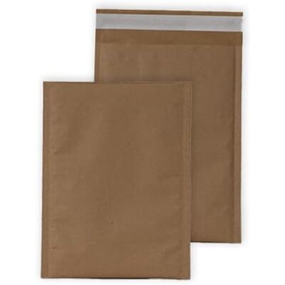 Blake VITA () Confezione da 100 buste imbottite ecologiche con bolle d'aria C5+ (260 x 180 mm), qualità premium 80 g/m², certificate FSC, senza plastica, con chiusura adesiva, colore: marrone Blake VITA () Confezione da 100 buste imbottite ecologiche con bolle d'aria C5+ (260 x 180 mm), qualità premium 80 g/m², certificate FSC, senza plastica, con chiusura adesiva, colore: marrone